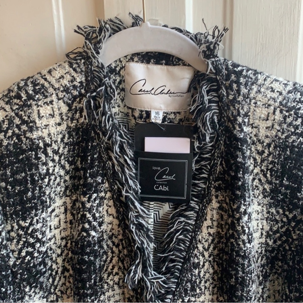 CABI Carol Anderson by Invitation Fringe Blazer Jacket